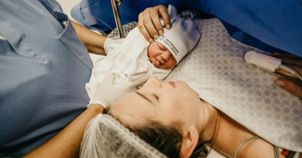 new mother with newborn baby best hospital to give birth in charlotte nc